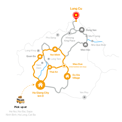 Ha Giang 2 days 1 night itinerary